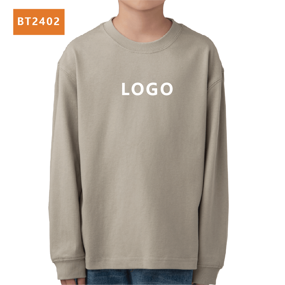 兒童 經典重磅 長袖T恤案例圖片