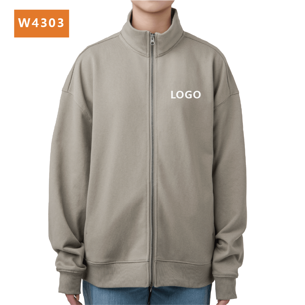 落肩版 純棉薄絨 立領外套產品圖片