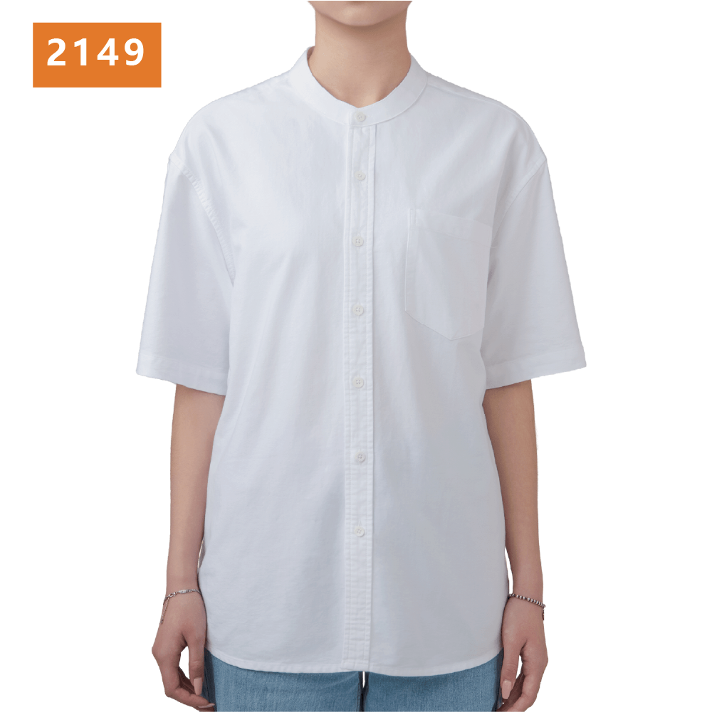 經典  立領 短袖 襯衫案例圖片